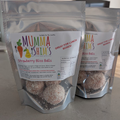 Strawberry Bliss Balls - Mumma Shims